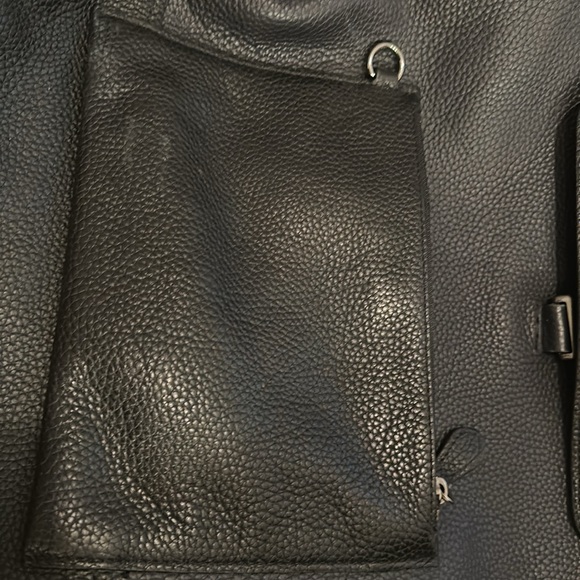 Coach Black Leather Backpack (Large) - Picture 4 of 12